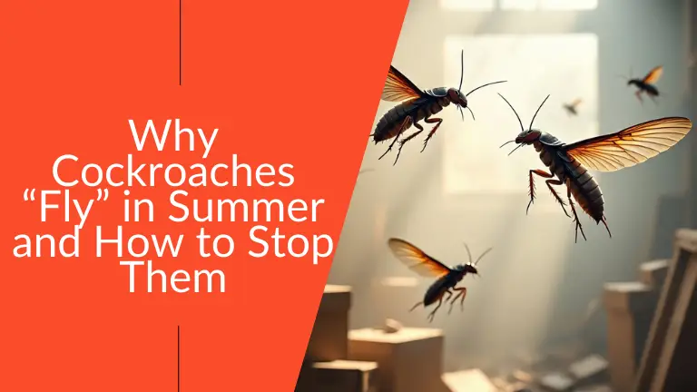 Cockroaches “Fly” in Summer